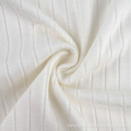 Rayon Stretch ECO Friendly Knit Recycled Ribbed Fabric